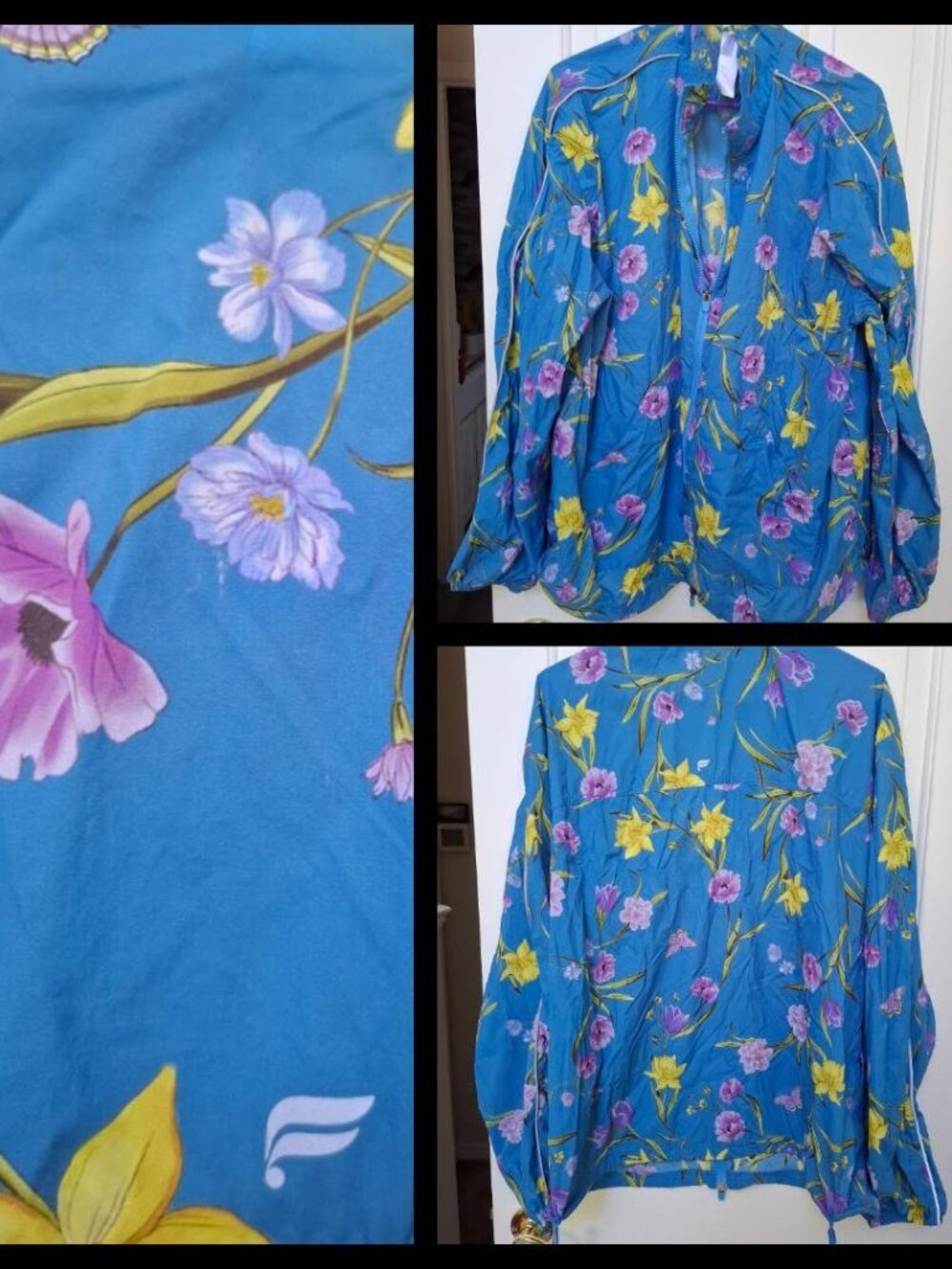 NWOT - Fabletics Spring Flowers Windbreaker sz XL